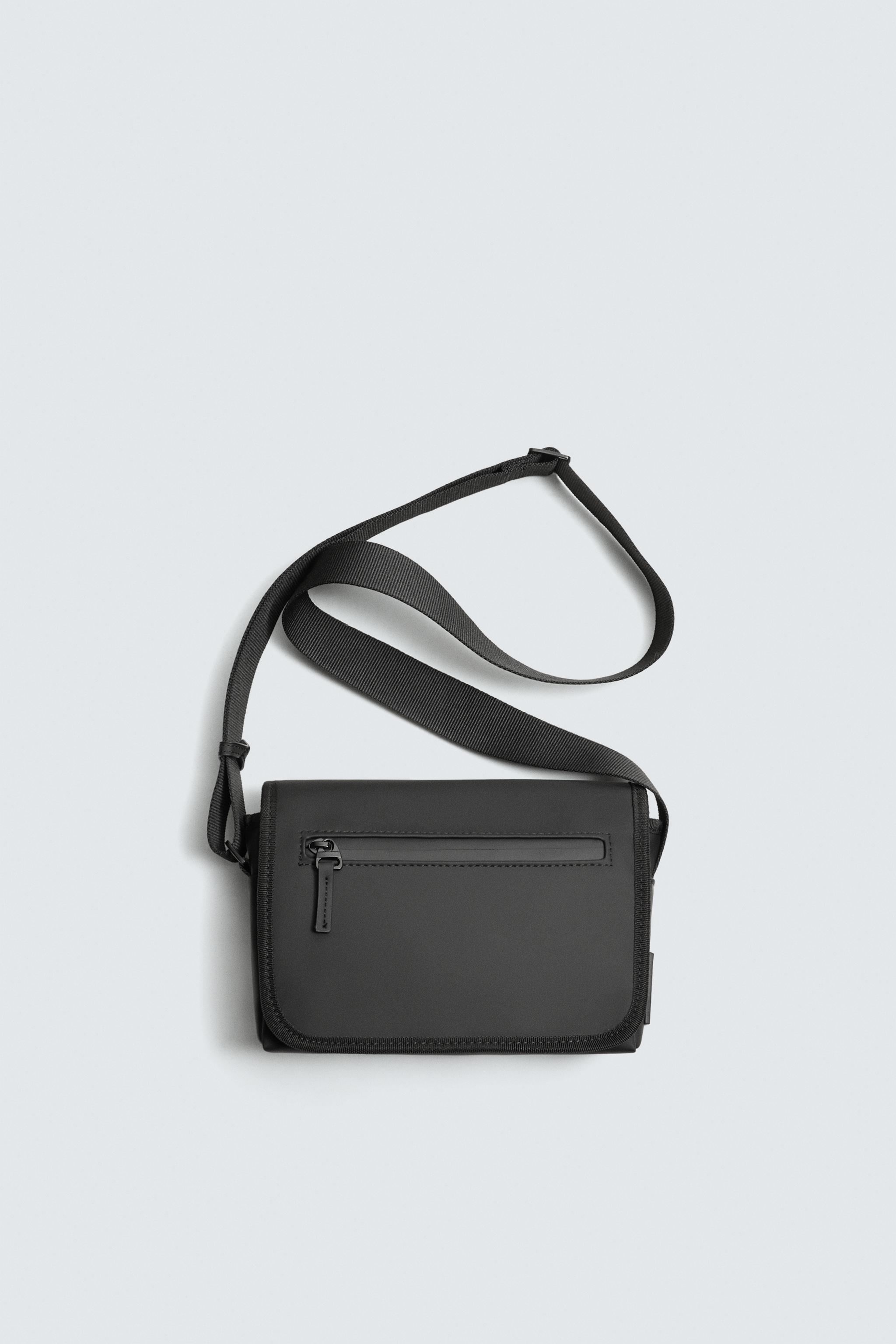 RUBBERIZED CROSSBODY BAG